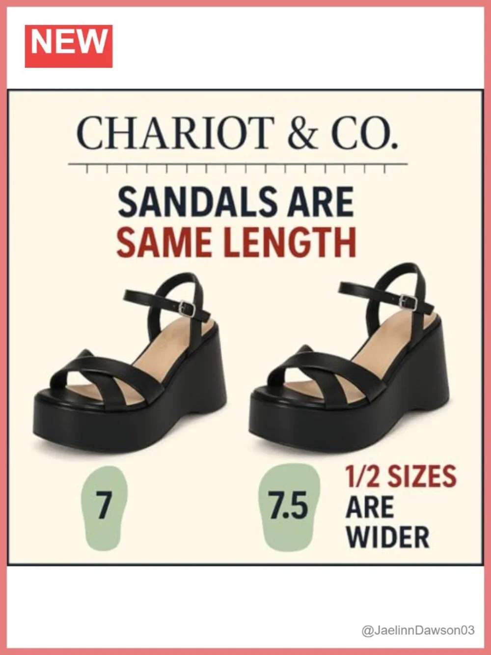 Chariot & Co Daystar Women's Open Toe Ankle Strap Wedge Heels Platform PU